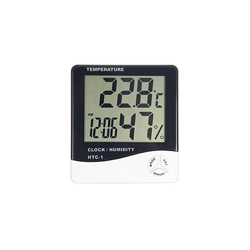Digital Thermometer-Hygrometer Clock - 1