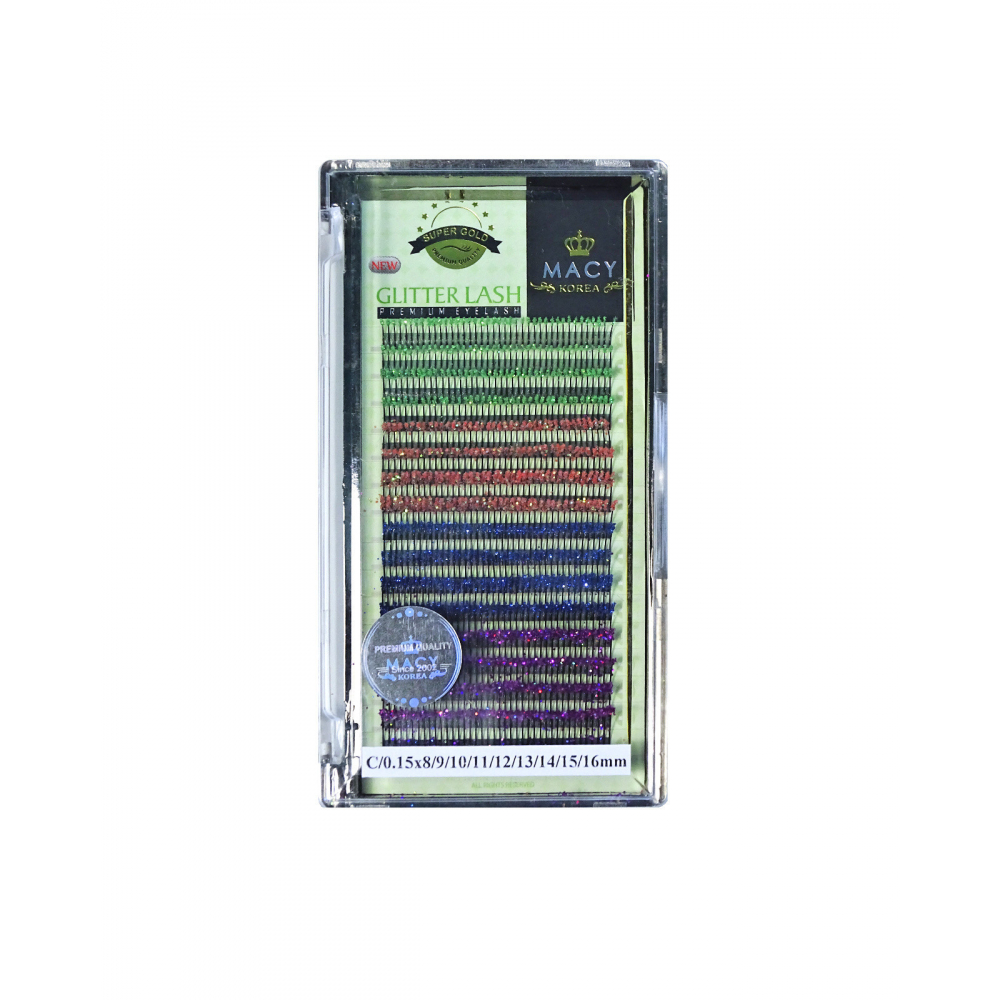 BOX Tab Extensions MACY, Glitter Lash, Super Gold Premium