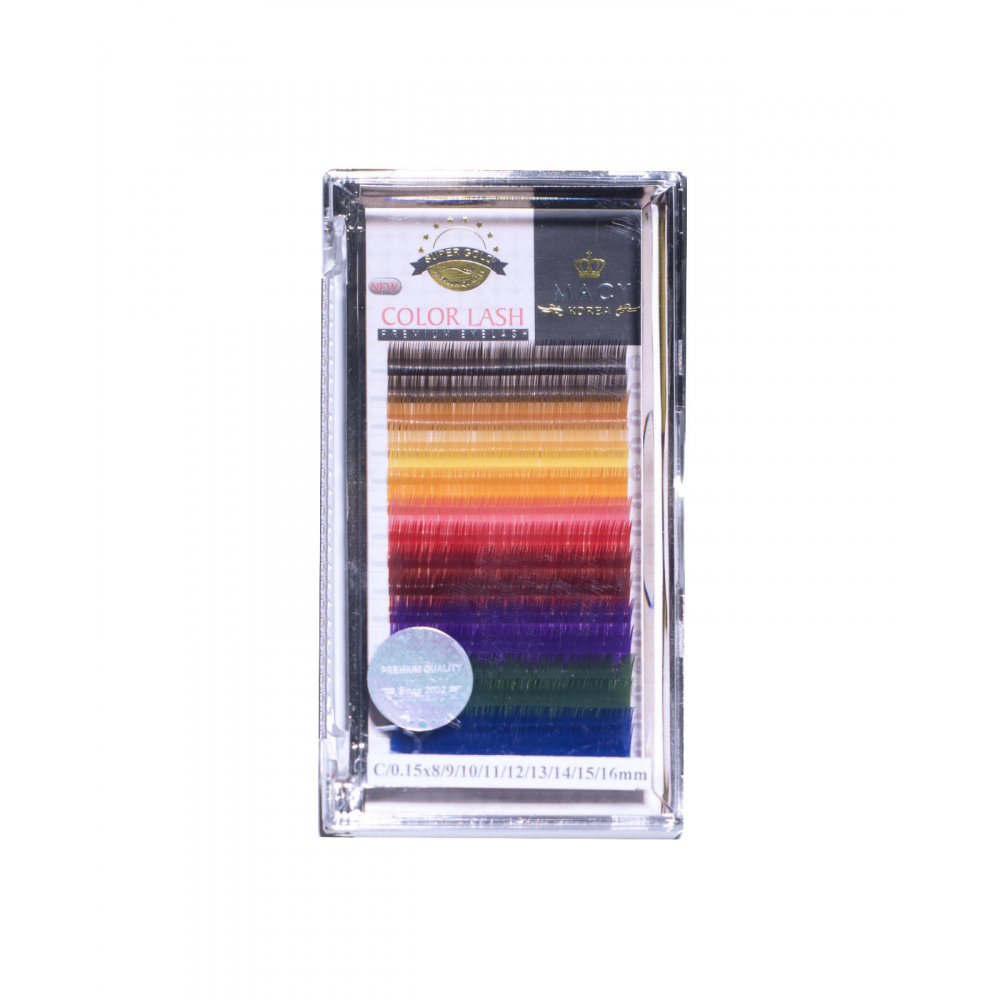 Caja Extensiones Pestañas MACY, Color Lash, Súper Gold Premium