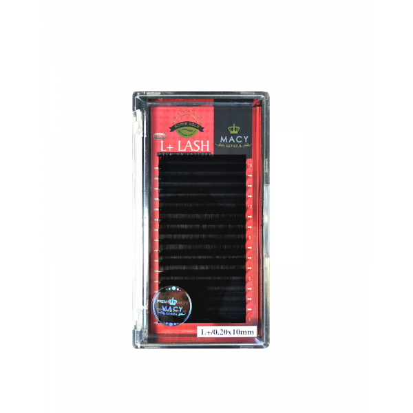 Eyelash Extensions Box MACY, Curve "L" and "L+" Super Gold