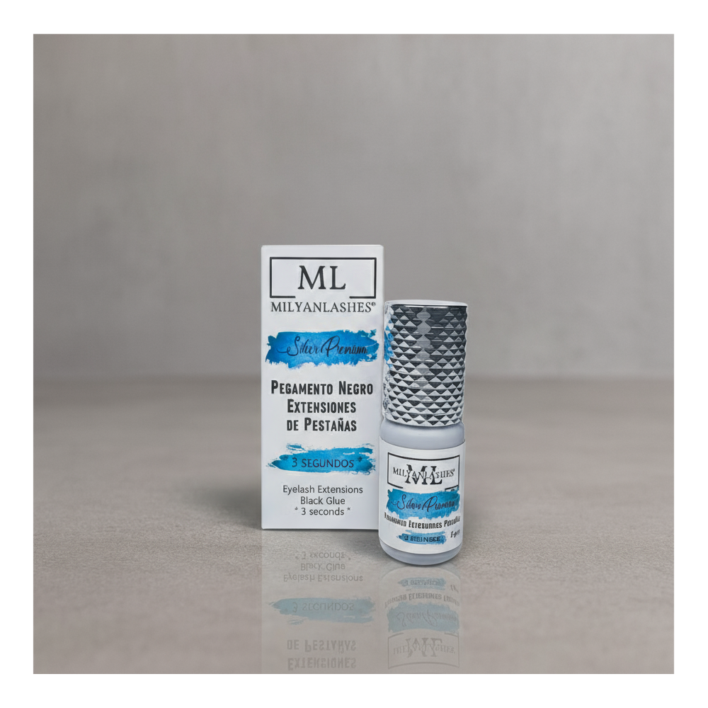 Glue eyelash extensions "MilyanLashes Silver Premium"