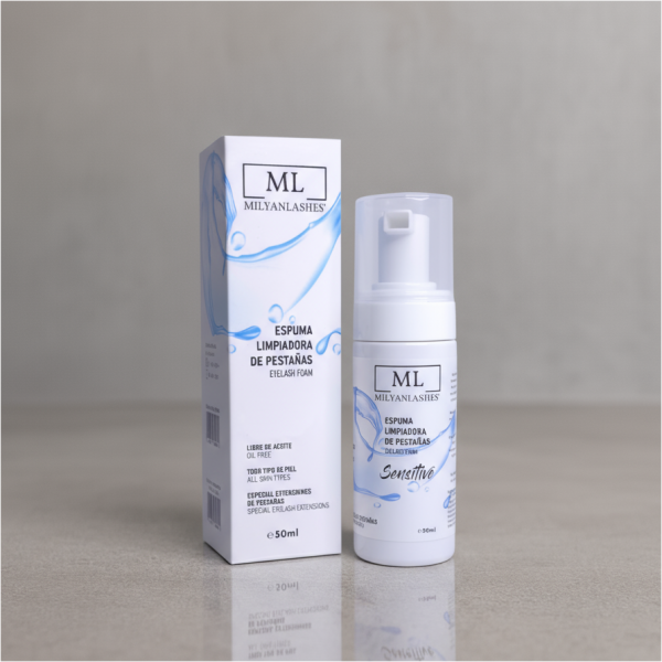 Espuma Limpiadora MilyanLashes, 50ml. Eyelash Foam
