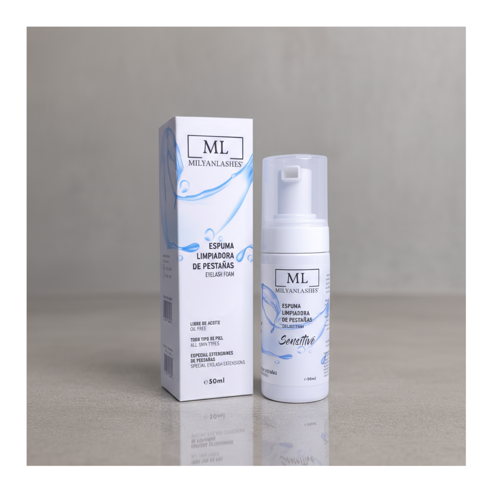 MilyanLashes Cleansing Foam, 50ml. Eyelash Foam